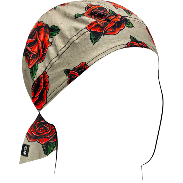 (image for) Zan Headgear Flydanna Headwrap - Tattoo roses