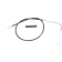 (image for) Black Vinyl Throttle Cable for FLHTC/I