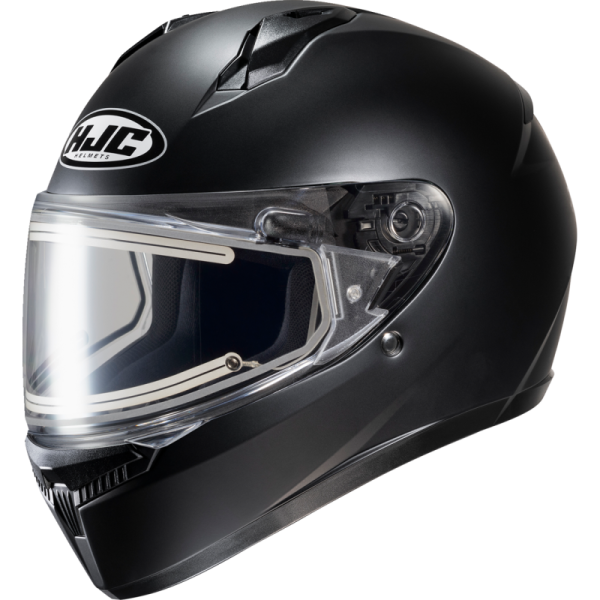 (image for) HJC C10 Youth Snow Helmet, Semi-Flat Black Electric, Size XS