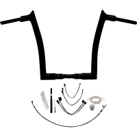 (image for) Fat Baggers Pointed Top EZ Install Handlebar 14" Gloss Black