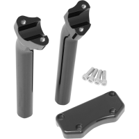 (image for) Riser/Clamp Kit 1" Dia Gloss Black 9 1/2"