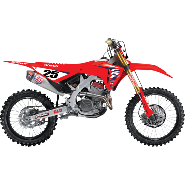 (image for) D'Cor Visuals Complete Graphics Kit - 25 HRC Honda, black background