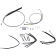 (image for) Burly Brand Stainless Steel Handlebar Cable/Line Install Kit, For 14" Ape hanger bar