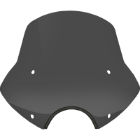 (image for) Speed Demon Sportshield - 15" Tall, Dark Black Smoke, 7" Cutout