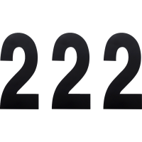 (image for) Standard Numbers - 6" Black - No. 2