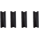 (image for) Gloss Black Pushrod Tube Keepers for 99-17 Twin Cam