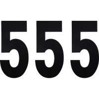 (image for) Standard Numbers - 6" Black - No. 5