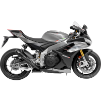 (image for) LV-10 Black stainless steel Slip-On for APRILIA Tuono V4 1100 21-24