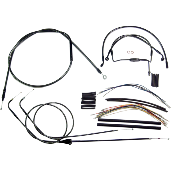 (image for) MAGNUM Black Pearl Handlebar Installation Kit (12"-14" Apes)