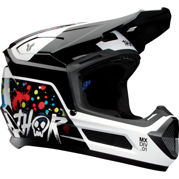 (image for) Thor Youth Fleet Helmet - Splat Black - Size M