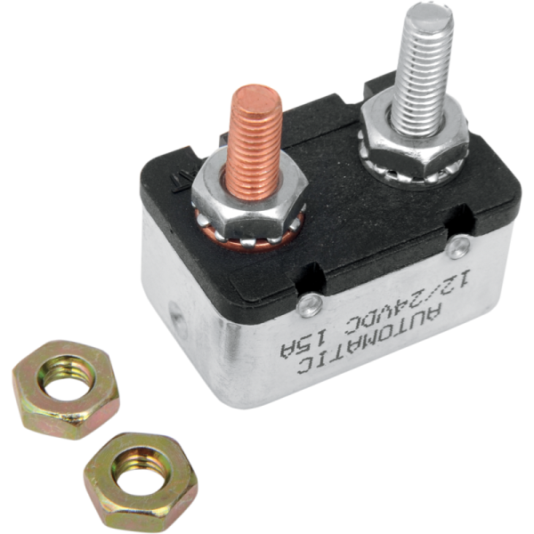 (image for) Drag Specialties 15A Two-Stud Circuit Breaker