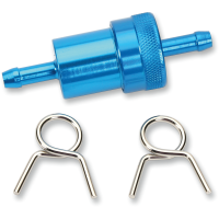 (image for) 1/4" Anodized Fuel Filter - Blue