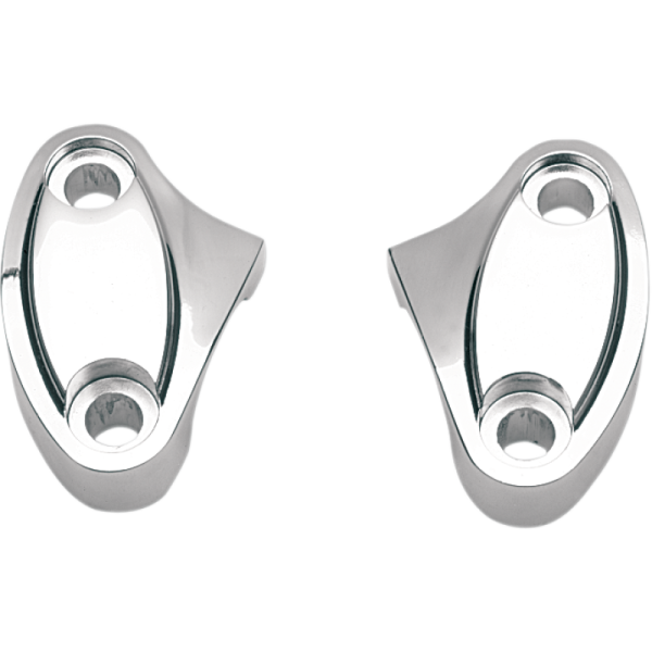 (image for) Drag Specialties Chrome Handlebar Clamps