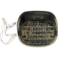 (image for) Low Profile LED Taillight with Turn Signals - Top Window, Smoke Lens