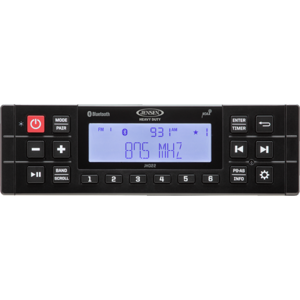 Jensen JHD22B Heavy Duty Bluetooth Stereo
