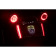 (image for) LED License Plate Frame - Black, red LEDs w/ red lenses