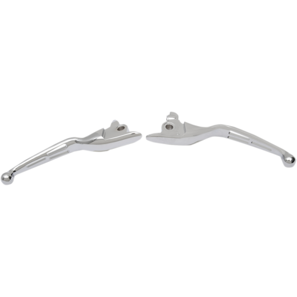 (image for) Drag Specialties Slotted Wide Blade Lever Set Chrome