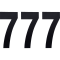(image for) Standard Numbers - 6" Black - No. 7