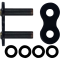(image for) 530 Rivet Connecting Link, Black Scale