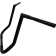 (image for) 1 1/4" EZ Install Flat Top Handlebars - Gloss Black, 16" Rise
