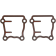 (image for) Tappet Guide Gaskets - 99-17 Twin Cam tappet cover (Foamet)