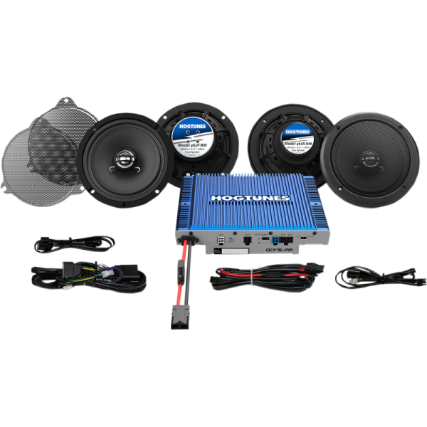Hogtunes 300-Watt Amp/G4 Front and Rear Speaker Kit