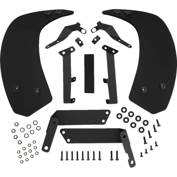 (image for) SHOW CHROME Aeroflo Lower Wind Deflectors - Smoke