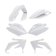 (image for) Acerbis Replacement Plastic Standard Kit - White