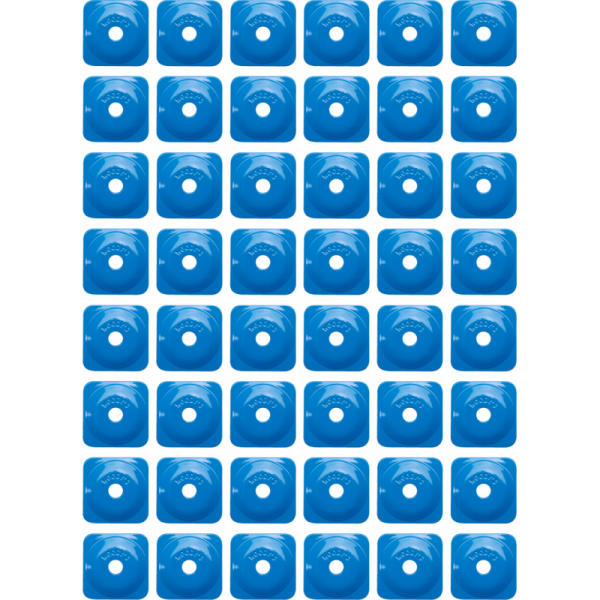 (image for) WOODYS Square Grand Digger Support Plate - Blue (48 Pk.)