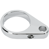 (image for) Clutch Cable Clamp Chrome 1 1/2"