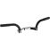 (image for) Triple-Chrome-Plated/Gloss Black Powdercoated Adjustable Footrest