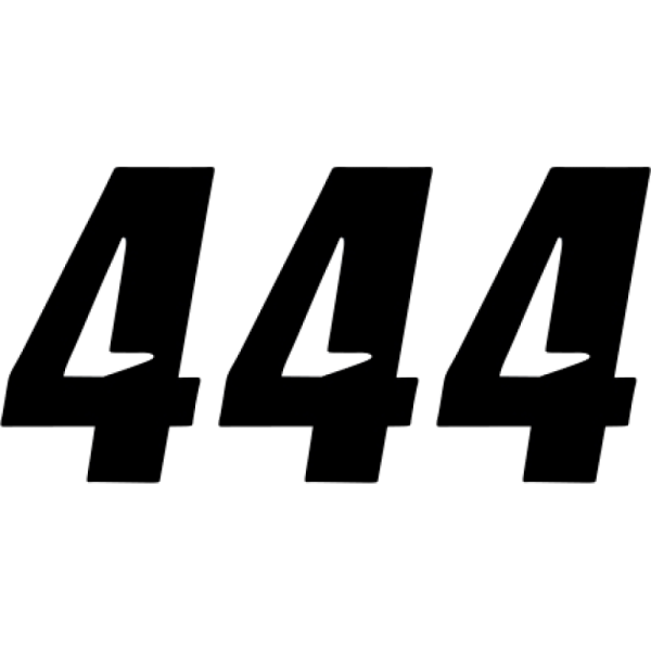 (image for) D'COR VISUALS Slash Series Numbers - 6" Black - No. 4