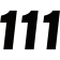 (image for) Factory Numbers - 6" Black - No. 1