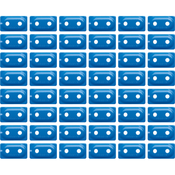 (image for) WOODYS Double Digger Support Plate, Blue (48 Pk.)