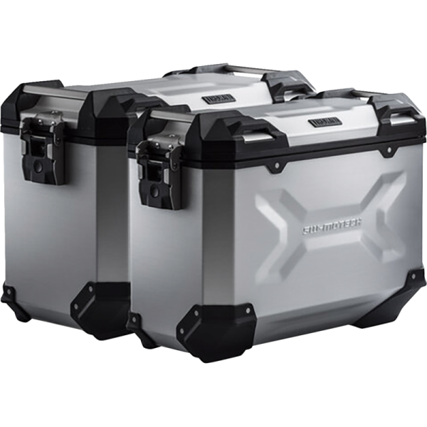 (image for) SW-MOTECH TRAX ADV Side Case Set - 45/37 L, Silver