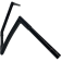 (image for) 1 1/4" EZ Install Flat Top Handlebars - Gloss Black, 14" Rise