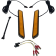 (image for) LED Front Fork Lightz - Amber/Black