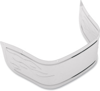 (image for) Front Fender Skirt - Chrome, Flame