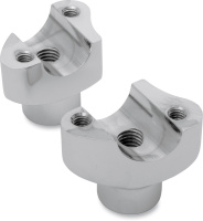 (image for) Forged Aluminum Straight Risers Chrome 1.7"