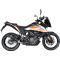 (image for) LV ONE EVO Black stainless steel Slip-On for KTM 390 Adventure 20-24