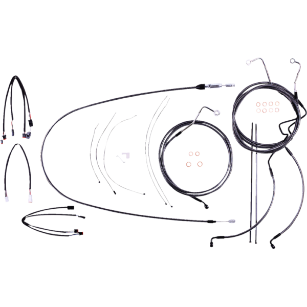 (image for) MAGNUM Designer DOT Handlebar Installation Kit - 15-17 in. Apes