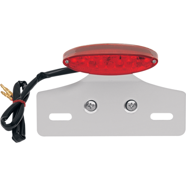 Drag Specialties Mini LED Cat Eye Taillight with License Plate Mount