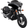 (image for) 5" Batwing Fairing Windshield - Black