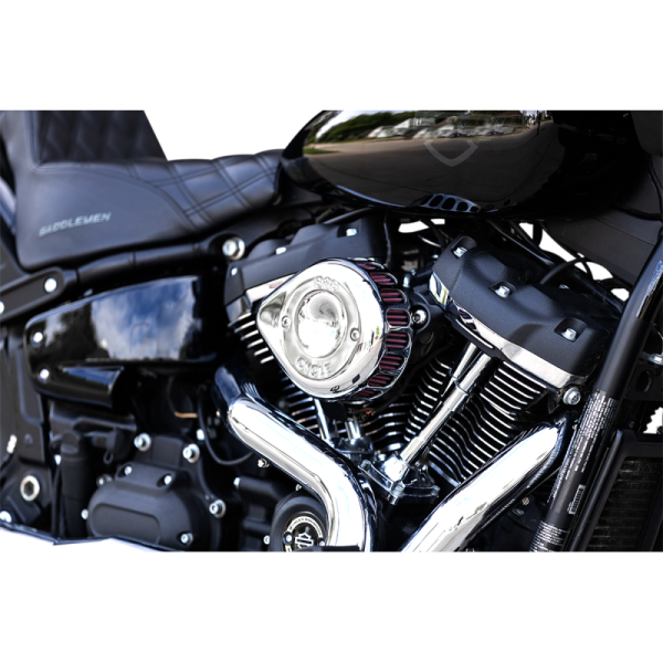 (image for) S&S CYCLE Mini Teardrop Stealth Air Cleaner Kit - Chrome