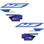 (image for) Factory Effex OEM Shroud and Tank/Shroud Graphics, Style 25 for YZ125/250 22-25
