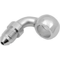 (image for) Chrome Fitting 7/16" banjo x AN-3 male 90°