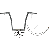 (image for) EZ Install Chrome 16" Pointed Top Handlebar Kit