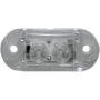 (image for) Oval 2.5", marker light, clear lens/2 amber LED