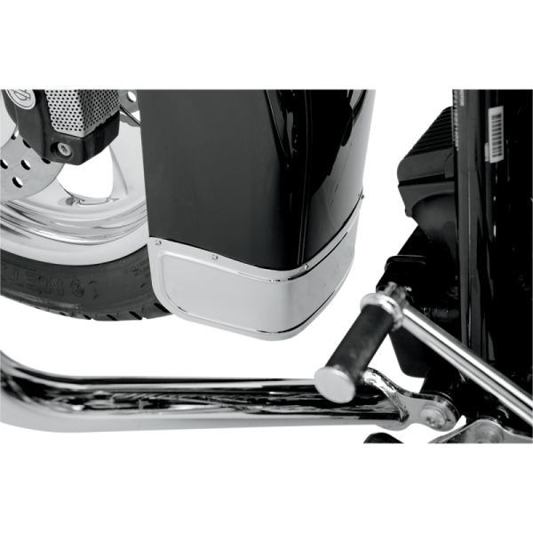 (image for) Drag Specialties Front Fender Skirt - Chrome, Smooth