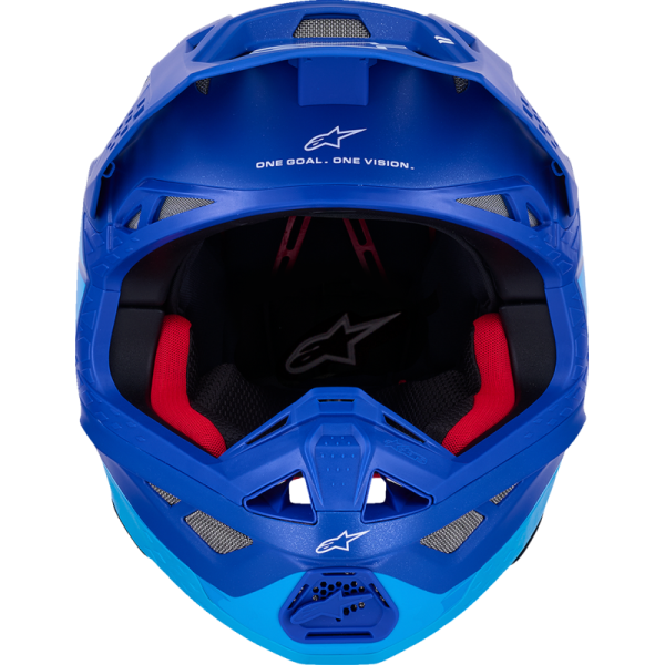 (image for) Alpinestars S-M10 Supertech Helmet - Flood, Blue/Black Carbon - Size XL